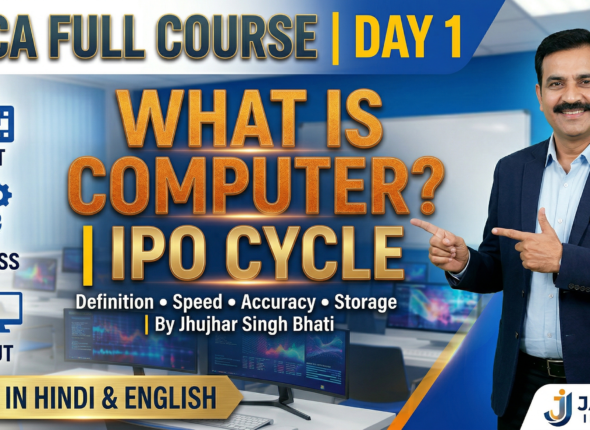 Day 1 What is Computer Information Theory & IPO Cycle ADCA Full Course (90 Days) by Jhujhar Singh Bhati